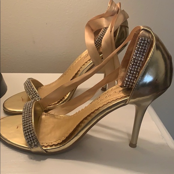 Sarah Jayne Shoes - Formal jewel and ribbon heels